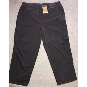 NWT The North Face Womens Spring Peak Black Cargo Nylon Pants 3XL Flash Dry XXXL